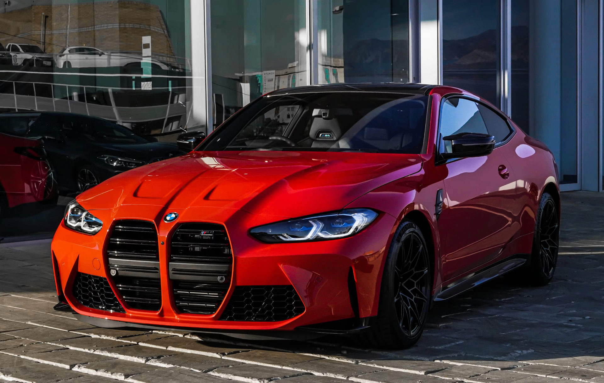 Freshly detailed sports car